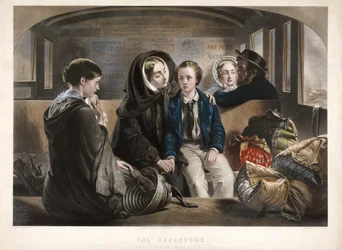 La partenza (seconda classe), pub. 1857