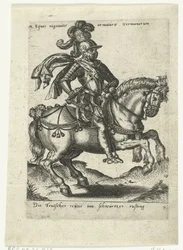 Cavaliere tedesco in armatura nera