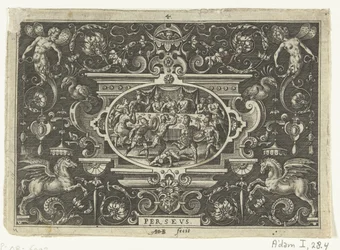 Cartouche: Fineo interrompe il matrimonio di Perseo e Andromeda