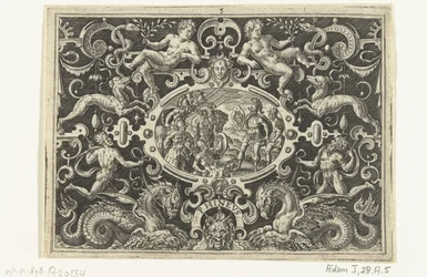 Perseo mostra il suo scudo di Medusa a Fineo (PHINEUS)