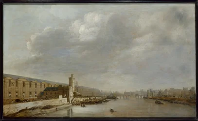 La Grande Galerie del Louvre con la Porte Neuve e la Tour du Bois, circa 1640