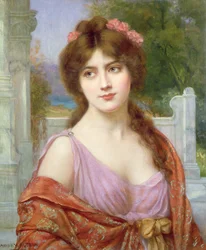 Ragazza in costume romano
