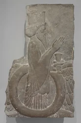 Ahuramazda nel disco alato, Persepoli, 486-460 a.C.
