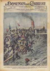 Ad Arcachon (Francia) un pontone galleggiante d