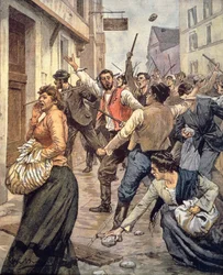 Rivolte antisemite in Moravia, Achille Beltrame, da La domenica del Corriere, 12 novembre