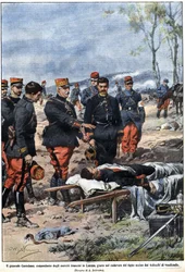 Episodio della guerra del 1914: Il generale Noel Edouard de Curieres de Castelnau (1851-1944), comandante dell