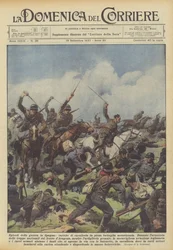 Episodi della guerra in Spagna, cariche di cavalleria in piena battaglia motorizzata