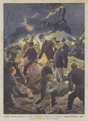 Il grave disastro ferroviario a 12 chilometri da Roma nella notte dal 12 al 13 corrente, i sovrani soccorrono i feriti