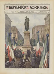 Inaugurazione del monumento a Giuseppe Parini, a Milano, 26 novembre 1899