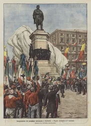 Inaugurazione del grandioso monumento a Garibaldi, a Napoli, avvenuta il 7 corrente