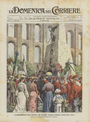 La commemorazione della battaglia del Volturno, davanti l