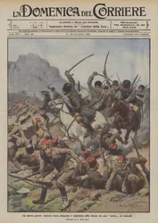 La nuova guerra, fanteria turca attaccata e sciabolata nelle trincee da una sotnia di cosacchi