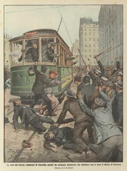 Le crisi del lavoro, tramvieri di Filadelfia assaliti da compagni scioperanti