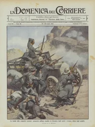 Le insidie delle conquiste coloniali, autocarro militare assalito in Cirenaica dagli arabi