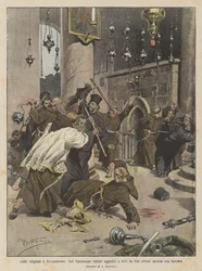 Lotte religiose a Gerusalemme, frati francescani italiani aggrediti e feriti da frati armeni durante una funzione