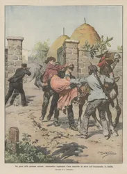 Nei paesi delle passioni ardenti, drammatico rapimento di una fanciulla da parte dell