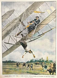 Orville Wright e il tenente Seliridge precipitano con il biplano da trenta metri, Stati Uniti d