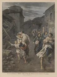 Spaventoso terremoto in Calabria e Sicilia, la fuga degli abitanti terrorizzati all