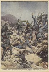 Sul Carso, dietro le truppe che avanzano, le retate di prigionieri nelle caverne e nei sotterranei