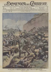 Sul monte Lemerle, la brigata Forlì contrattacca e insegue il nemico con la baionetta alle reni