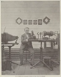 T. A. Edison sta lavorando intorno ad una nuova invenzione