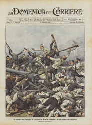 Un episodio della battaglia di Liao-Yang fra Russi e Giapponesi, la lotta attorno alle artiglierie