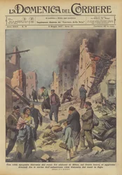 Una città spagnola distrutta dai rossi