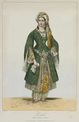 Élisa Rachel come Roxane in Bajazet di Racine, 1838