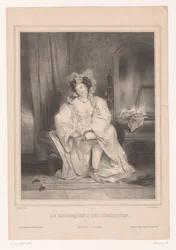 Giovane donna che toglie il brodequin