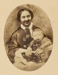 [Ritratto di Marie Devéria con il figlio].