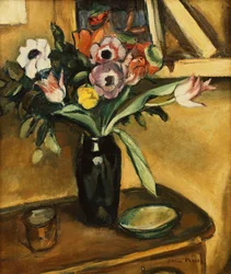 Vaso di Fiori - Anemoni e Tulipani