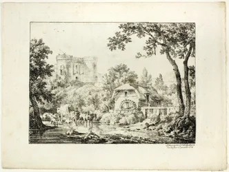Paesaggio con Mulino e Castello
