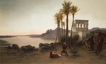 Scena da Aida di Giuseppe Verdi, dipinto di Achilles Formis (1832-1906), Italia