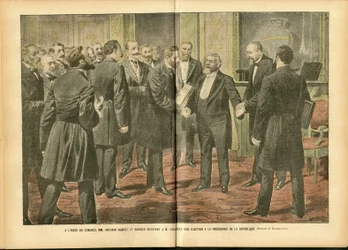 Illustrazione di Achille Lemot (1846-1909) in Le Pelerin, 28/01/06 - Elezioni, Presidente della Repubblica - Fallieres Armand (1841-1931)