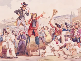 Maschere romane, di Achille Pinelli