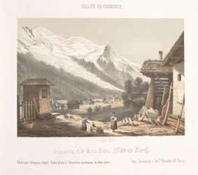 Vista sulla valle di Chamonix dal passo Les Montées