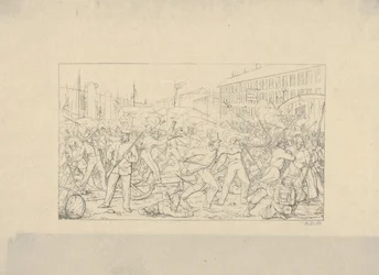 Battaglia a Baltimora, 19 aprile 1861 da Confederate War Etchings
