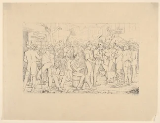 Arruolamento della brigata di Sickles, New York da Confederate War Etchings