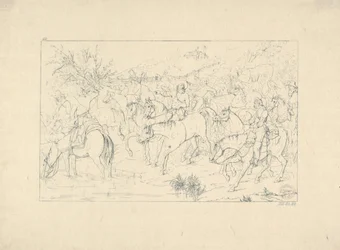 Il ritorno del generale Stuart dalla Pennsylvania dalle Incisioni della Guerra Confederata, 1861-63