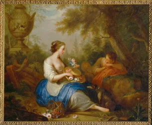 Scena erotica (pittura su rame)