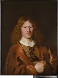 Ritratto di uomo in abiti di fantasia, probabilmente Hendrick Hooft (1617-1678), 1644-66 circa (olio su tavola)