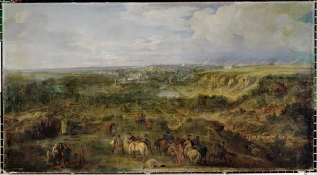 Vista della città di Lussemburgo dai bagni Mansfeld ...