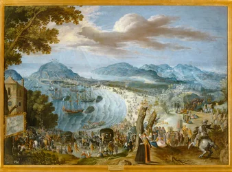 Sbarco del re Filippo III a San Sebastian