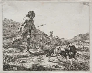 Pastore che insegue un lupo, 1803