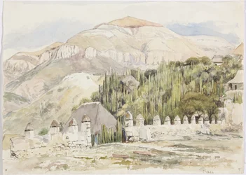 Recinto della chiesa, Metztitlán, Hidalgo, Messico