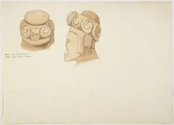 Figura in argilla o pietra da Tiahuanaco (Tiwanaku), Bolivia
