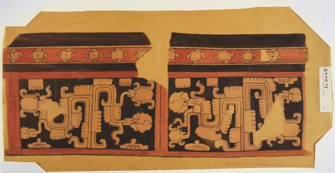 Disegno da un vaso Il disegno ha una forma geometrica di base ma anche disegni elaborati con forme di piume, forme di 