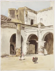 Rovina - vecchia casa a Chalchicomula, Stato di Puebla, Messico