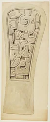 Rilievo in pietra da Veracruz, Messico