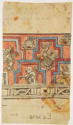 Fregio in stucco ad Acanceh, Messico